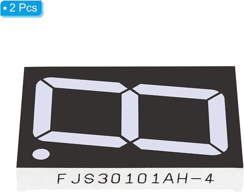 أنبوب رقمي بشاشة LED من PATIKIL، 2 حزمة 7 شرائح 10 دبوس 1 بت 2.6 بوصة × 3.4 بوصة × 0.5 بوصة وحدة عرض LED 7.2 فولت للوحة القيادة الإلكترونية، أحمر in Saudi Arabia