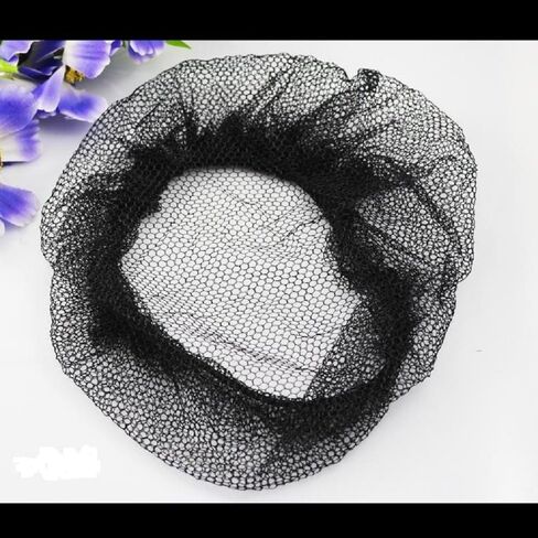 Reusable Hair Nets for Food Service or Sleeping, No Knot and Latex Free Elastic Edge Mesh (M, Black-10pcs) in Saudi Arabia