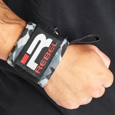Iron Rebel Wrist Wraps - Lift Safely and Improve Performance with Wrist Support for Powerlifting, Bodybuilding or Training - for Men and Women (Pair) in Saudi Arabia