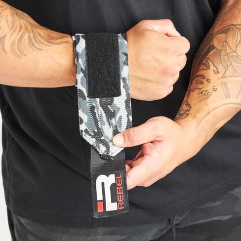 Iron Rebel Wrist Wraps - Lift Safely and Improve Performance with Wrist Support for Powerlifting, Bodybuilding or Training - for Men and Women (Pair) in Saudi Arabia