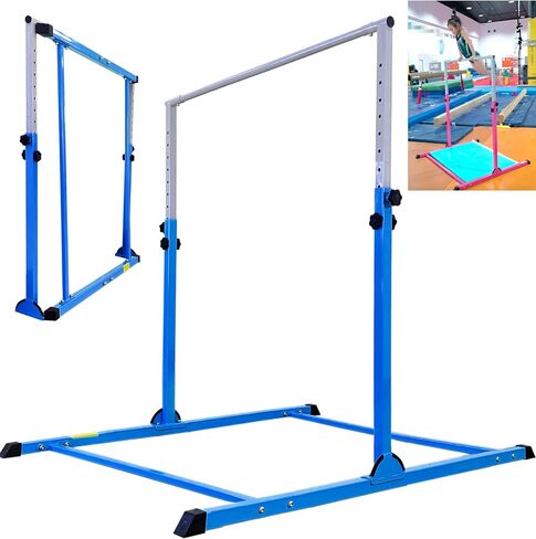 PreGymnastic Sturdy Gymnastics Bar for Training-No Wobble Gymnastic Bar for Kids Ages 3-12 Years, Weight Limit 300 lbs, Gymnastic Kip Bar, Gymnastic horizontal bars for Boys and Girls at Home or Gym in Saudi Arabia