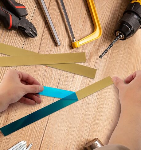 تشكيلة مخزون الرقائق النحاسية - 12 بوصة × 1 بوصة × 0.016 بوصة، 8 قطع من ألواح النحاس in Kuwait