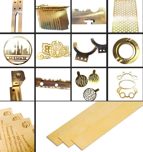 تشكيلة مخزون الرقائق النحاسية - 12 بوصة × 1 بوصة × 0.016 بوصة، 8 قطع من ألواح النحاس in Kuwait