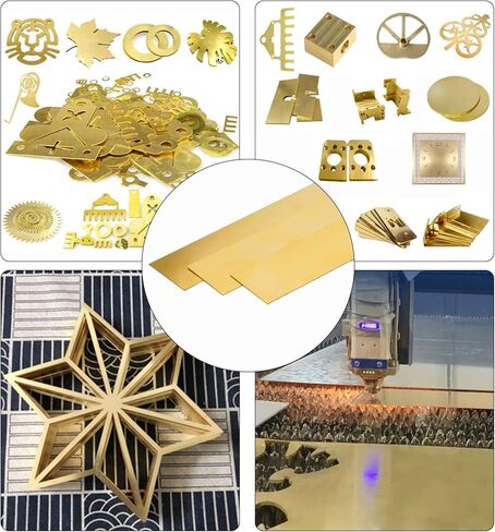 تشكيلة مخزون الرقائق النحاسية - 12 بوصة × 1 بوصة × 0.016 بوصة، 8 قطع من ألواح النحاس in Kuwait