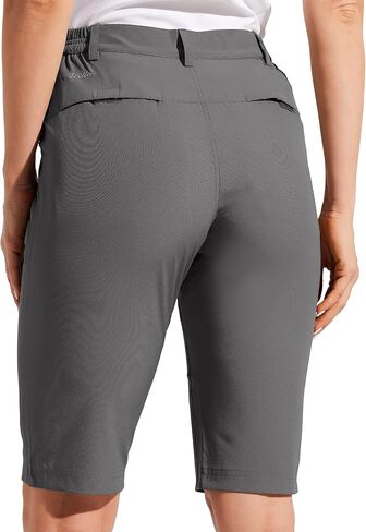 شورت Willit للسيدات مقاس 13 بوصة للتنزه سيرًا على الأقدام، شورت طويل للجولف، سريع الجفاف، خفيف الوزن، خارجي، نشط، طول الركبة in Kuwait