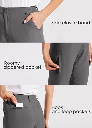 شورت Willit للسيدات مقاس 13 بوصة للتنزه سيرًا على الأقدام، شورت طويل للجولف، سريع الجفاف، خفيف الوزن، خارجي، نشط، طول الركبة in Kuwait