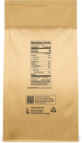 Pure Original Ingredients Potassium Sorbate (1 lb) Homebrewing & Winemaking, Food Grade Additive & Preservative in Saudi Arabia
