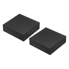 PATIKIL Rubber Anti-Vibration Pads, 2 Pcs Square Vibration Isolation Mats 3.94" x 3.94" x 1.2" for HVAC, Air Conditioner, Air Compressor, Washer, Dryer, Black