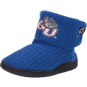 foco NCAA Gonzaga Bulldogs Womens Knit 2 Button BootKnit 2 Button Boot, Team Color, Medium / 7-8