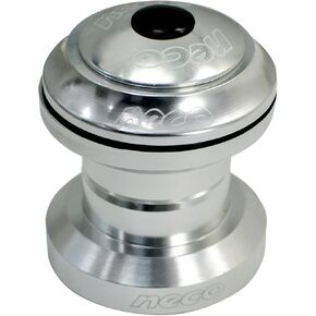 NECO 1" CNC Alloy Threadless 1 Inch Headset, Silver, NC2863