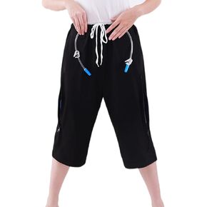 Catheter Leg Bag Cropped Pants, Men Women Nephrostomy Bag Holder Pants to wear with catheters