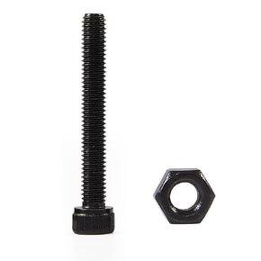 M8x20mm Socket Head Cap Bolts Screws and Nuts Sets, 10sets Grade 12.9 Alloy Steel, Allen Hex Drive,Full Thread, Black Oxide by HUWINAGA