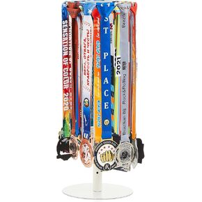 Shimeyao Medal Hanger Display Medal Display Rotatable Medal Holder Rotating Metals Display Rack Adjustable Award Holder Stand for Basketball Running Sports Race, 7.8 Inch, 30+ Medals