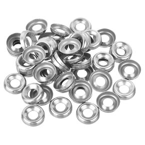 uxcell #14 304 Stainless Steel Cup Washer Countersunk for Screw Bolt 100pcs