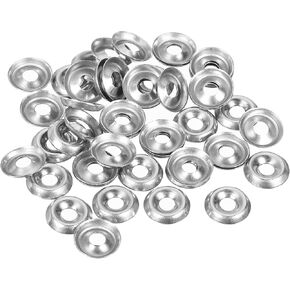 uxcell #4 304 Stainless Steel Cup Washer Countersunk for Screw Bolt 100pcs in Saudi Arabia