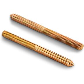 1/4-20x4 "مسامير شماعات مزدوجة الرأس وتد المسمار برغي حافر ذاتيًا ، للأثاث الخشبي 10 قطعة in Kuwait