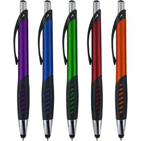 Stylus Pen, 2 in 1 Capacitive Stylus & Ballpoint Click Pen with Comfort Grip for Universal Touchscreen Devices,Tablets, iPad, iPhone 6,6 Plus, iPod, Android, Samsung Galaxy(Metallic 10 Pack)