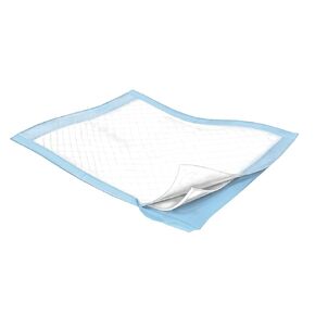 Cardinal Health™ Underpads, WINGS™ Basic, Light Absorbency, Light Blue, 23 x 36IN, Case of 150