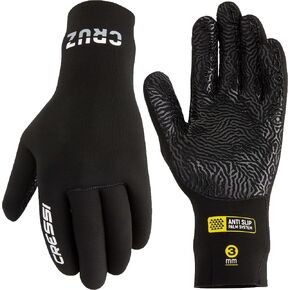 Cressi Adult 5 Finger 3mm Thick Neoprene Diving Gloves - Ultra Grip - Combine Comfort and Function - Cruz: Designed in Italy