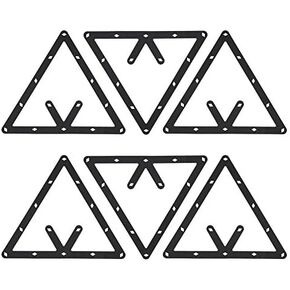 6Pcs/Set Billiard Ball Holder Sheet Triangle Billiard Table Positioning Rack Pool Table Rack for 8 9 10 Ball
