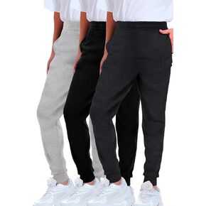 Ultra Performance 3 Pack Boys Sweatpants Kids Active Soft Fleece Boys Joggers