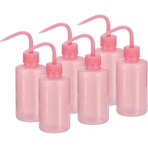 PATIKIL 150ml Wash Bottle, 6pcs Plastic Squeeze Bottle Narrow Mouth Bottle Watering Tools for Lab Cleaning Washing Irrigation Liquid Storage, Clear