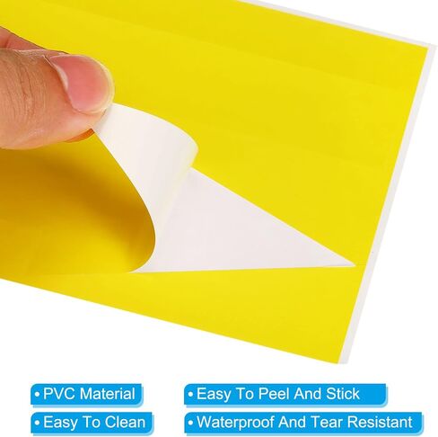 PATIKIL 8"x2" Arrow Sticker, 30 Pack PVC Removable Self Adhesive Waterproof Large Arrow Sign Floor Decal Wall Marking for Road Instructions, Yellow in Saudi Arabia