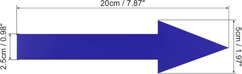 PATIKIL 8"x2" Arrow Sticker, 30 Pack PVC Removable Self Adhesive Waterproof Large Arrow Sign Floor Decal Wall Marking for Road Instructions, Yellow in Saudi Arabia