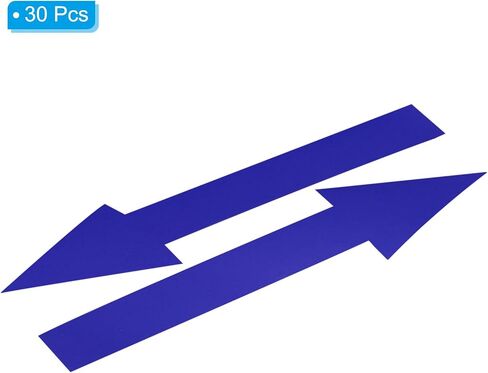 PATIKIL 8"x2" Arrow Sticker, 30 Pack PVC Removable Self Adhesive Waterproof Large Arrow Sign Floor Decal Wall Marking for Road Instructions, Yellow in Saudi Arabia