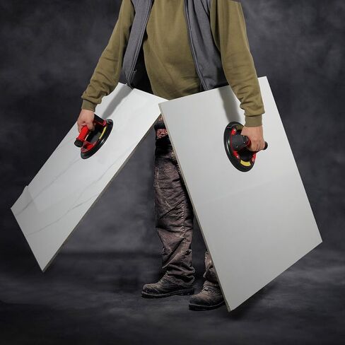 رافع كأس شفط زجاجي كهربائي مع شاشة رقمية، كوب شفط بلاط بمقبض معدني 8 بوصات مع وظيفة ضخ هواء أوتوماتيكية، مقبض كوب شفط للزجاج/الجرانيت/البلاط/اللوحة المعدنية/الزجاج الأمامي، عبوتان in Kuwait