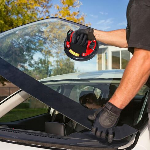 رافع كأس شفط زجاجي كهربائي مع شاشة رقمية، كوب شفط بلاط بمقبض معدني 8 بوصات مع وظيفة ضخ هواء أوتوماتيكية، مقبض كوب شفط للزجاج/الجرانيت/البلاط/اللوحة المعدنية/الزجاج الأمامي، عبوتان in Kuwait