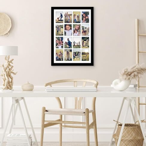 Americanflat 11x14 Collage Picture Frame with Shatter-Resistant Glass - Fits Five 4x6 Photos or One 11x14 Picture - Gallery Frame Set - Signature Collection - Photo Frame for Wall Display - Driftwood in Saudi Arabia