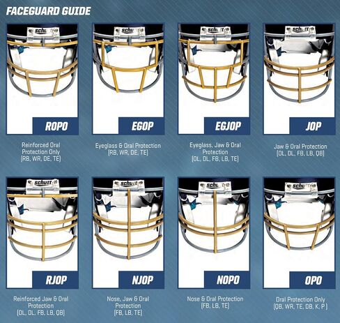 Schutt Sports VEGOP II الكربون الصلب الانتقام اسكواش كرة القدم Faceguard، حرق البرتقال in Saudi Arabia
