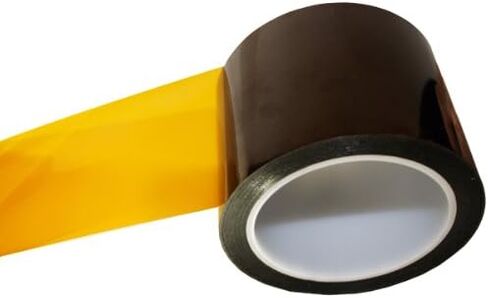 Tapes Master 3" x 36 Yds 2 Mil Polyimide High Temperature Heat Resistant Thermal Electrical Insulation Tape with Silicone Adhesive 3" Core, No Residue in Saudi Arabia