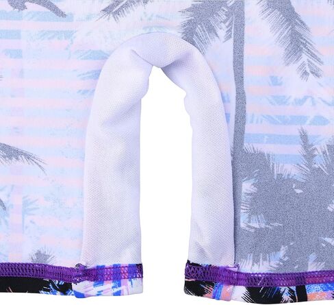 TFJH E 1PCS Long Sleeve Girls Bathing UPF 50+ Rash Guard Suits Swimsuts Zip 3-14Y in Saudi Arabia