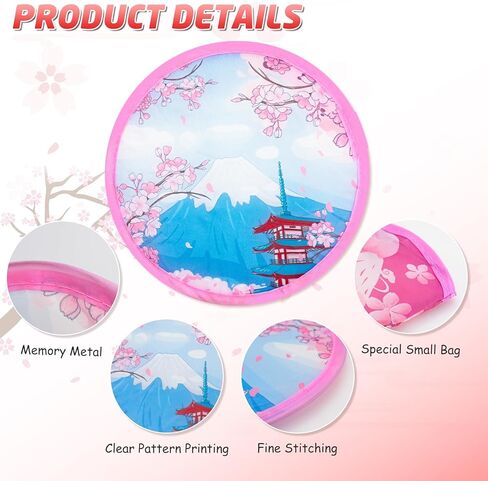 10 عبوات من مروحة اليد القابلة للطي، مروحة قابلة للطي، مروحة قابلة للطي على الطراز الياباني، مراوح يدوية للنساء قابلة للطي، مناسبة كديكور لحفلات الصيف والحفلات على الطراز الياباني in Kuwait