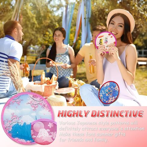 10 عبوات من مروحة اليد القابلة للطي، مروحة قابلة للطي، مروحة قابلة للطي على الطراز الياباني، مراوح يدوية للنساء قابلة للطي، مناسبة كديكور لحفلات الصيف والحفلات على الطراز الياباني in Kuwait