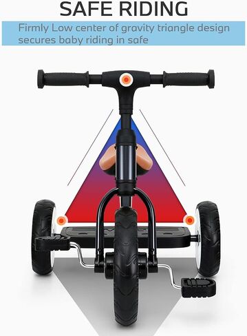 BMW Toddler Tricycle for Boys & Girls Aged 2-5, Valuable Gift for 2 3 4 5 Years Old, Callisto Grey in Saudi Arabia