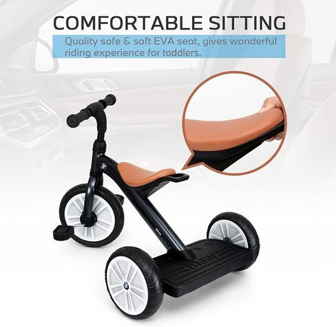 BMW Toddler Tricycle for Boys & Girls Aged 2-5, Valuable Gift for 2 3 4 5 Years Old, Callisto Grey in Saudi Arabia
