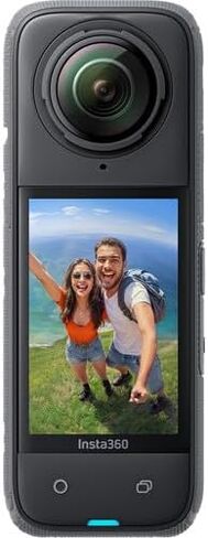 Insta360 X4 - كاميرا أكشن مقاومة للماء 360 8K مع مستشعر 48 ميجابكسل، فيديو 5.7K 360، صورة 72 ميجابكسل 360، تحرير الذكاء الاصطناعي لمنشئي المحتوى، الرياضة، السفر، الهواء الطلق + مجموعة ملحقات 50 في 1 + بطاقة 64 جيجابايت + المزيد in Saudi Arabia