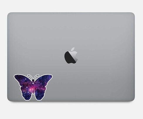 Butterfly Sticker Galaxy Stickers - 3 Pack - Set of 2.5, 3 and 4 Inch Vinyl Laptop Stickers - for Laptop, Phone, Water Bottle, Car & More Decal (3 Pack) S1243-3Pack in Saudi Arabia