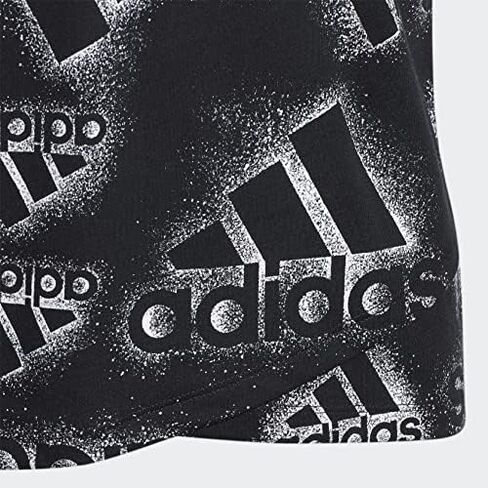 adidas Crossover Allover Print Tee Kids', Black, Size L in Saudi Arabia