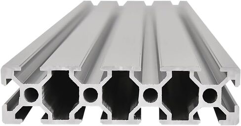2PCS 20 Series T Slot 2080 Aluminum Extrusion Profile 39.4'',European Standard Anodized Linear Rail for 3D Printer Parts and CNC DIY 1000mm Silver(39.4inch) in Saudi Arabia