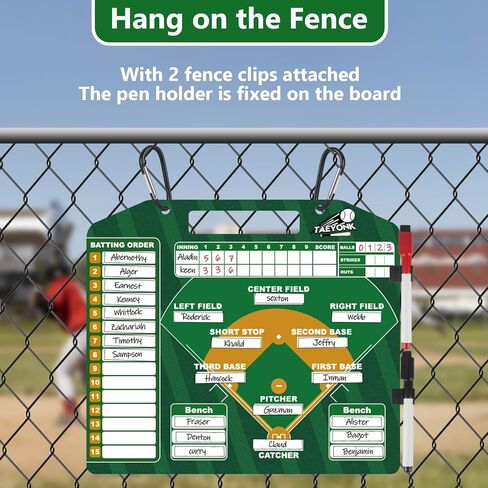 لوحة تشكيلة البيسبول المغناطيسية للمخبأ، لوحة تشكيلة البيسبول مع 30 قطعة من البطاقات، تدريب البيسبول الجاف المتين على الوجهين واسع مع حقيبة يد مقاومة للماء، ملحقات تدريب البيسبول in Kuwait
