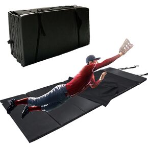 Baseball Softball Sliding Pad Mat, 10x3.6FT Baseball Bat Exercise Mat Sliding Mats for Yoga Baseball Softball Rugby Volleyball Soccer Football Indoor Outdoor
