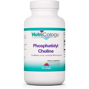 Nutricology Phosphatidyl Choline Supplement – Lecithin Capsules, Digestive Enzymes for Liver, Fat Digestion Support, Choline Supplements for Fatty Liver, 1540mg Softgels – 100 Count