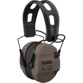 Walker's Recon Digital Muffs - Durable IPX4 Resistant Shooting Hearing Protection Electronic Muffs, 2 AAA Batteries Included
