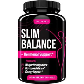 UNALTERED SlimBalance - Hormone Balance for Women - Features Green Tea Extract, Magnesium Citrate, Zinc Picolinate, Coleus Forskohlii - 30 Servings in Kuwait