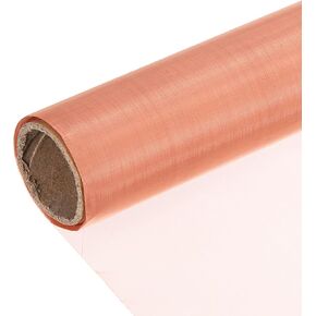 uxcell 100 Mesh Pure Copper Mesh Screen Roll, 8" x 118" Woven Wire Mesh Screen for Garden and House Dense Filter, Window Protection, Knitted DIY Fabric, Gold