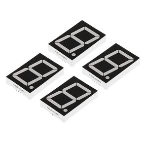 PATIKIL LED Display Digital Tube, 4 Pack Common Cathode 7 Segment 10 Pin 1 Digit 6V LED Display Module for Electronic Driver Board, Green